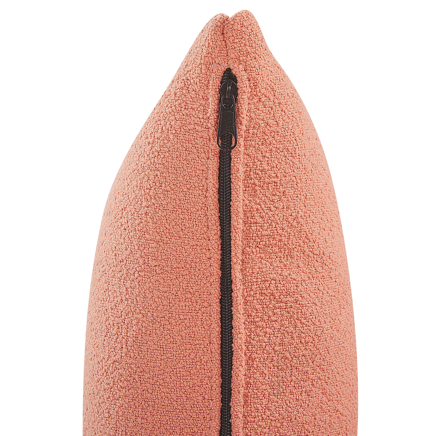 Chaiselongue Bouclé pfirsichrosa linksseitig CHEVANNES