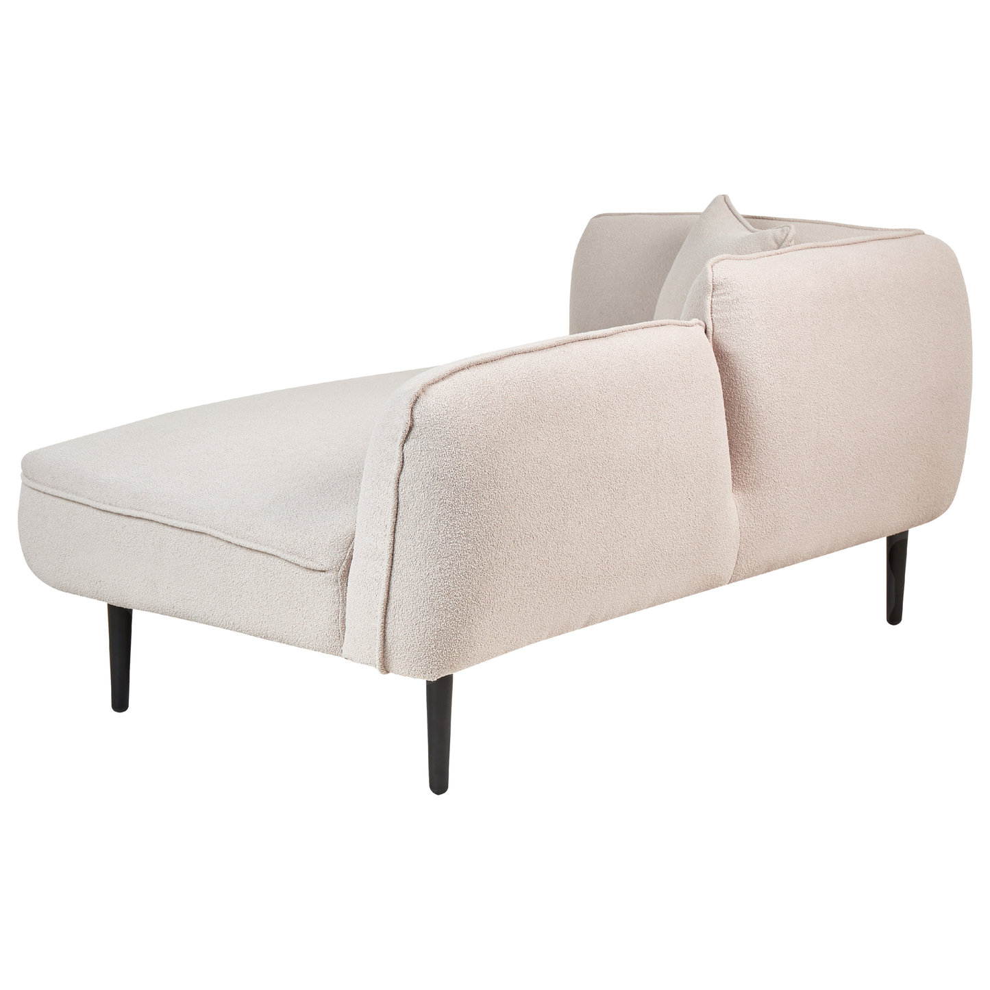 Chaiselongue Bouclé hellbeige linksseitig CHEVANNES