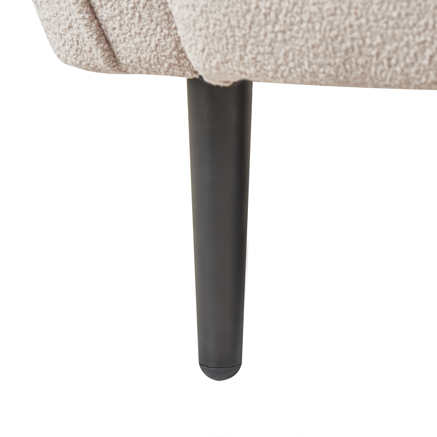 Chaiselongue Bouclé hellbeige linksseitig CHEVANNES