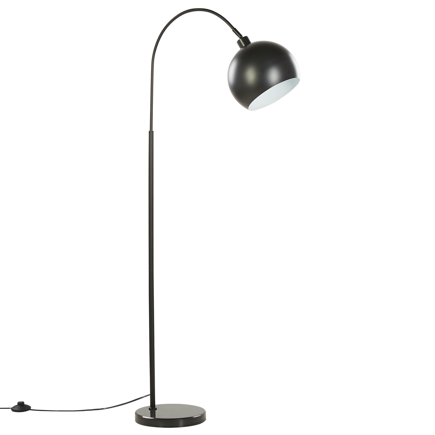 Stehlampe schwarz 148 cm Glockenform GUMARA