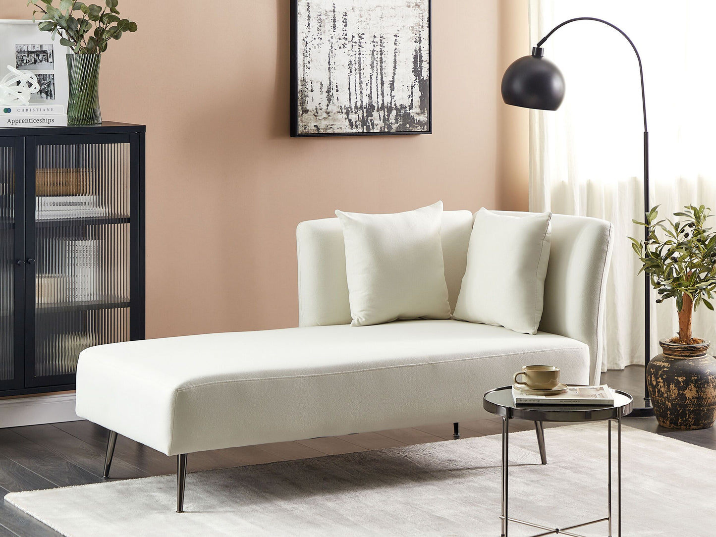 Chaiselongue cremeweiss rechtsseitig RIOM