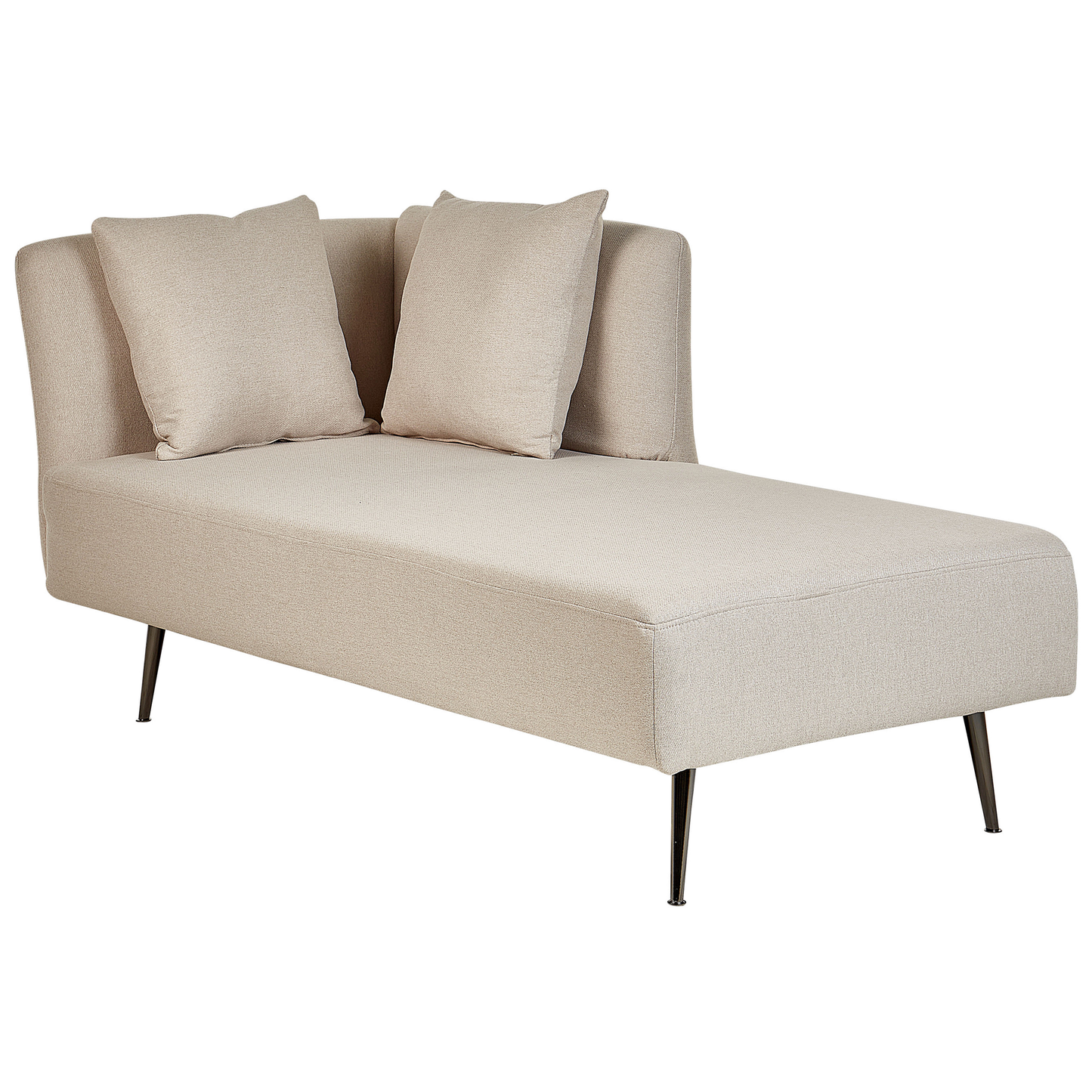 Chaiselongue Polsterbezug beige linksseitig RIOM