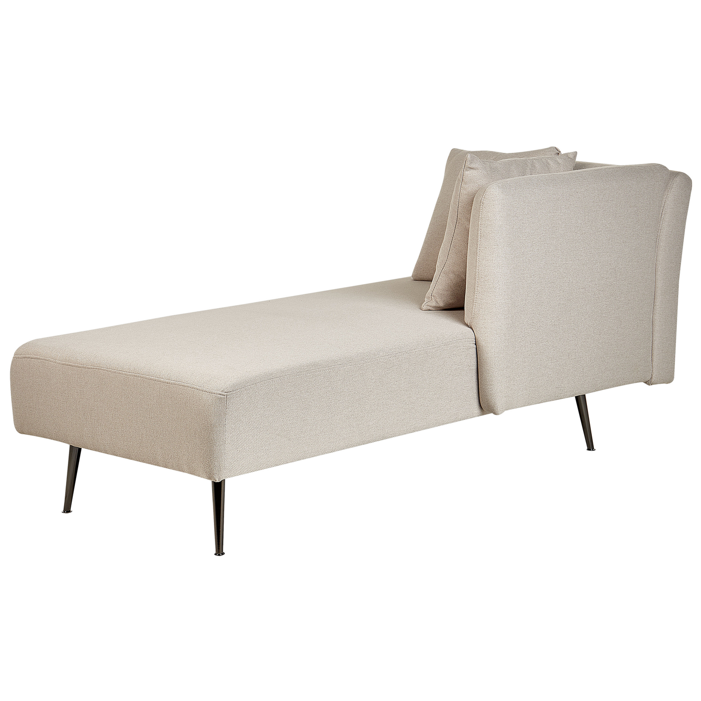 Chaiselongue Polsterbezug beige linksseitig RIOM
