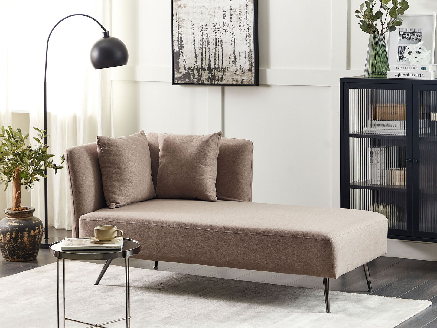 Chaiselongue hellbraun linksseitig RIOM