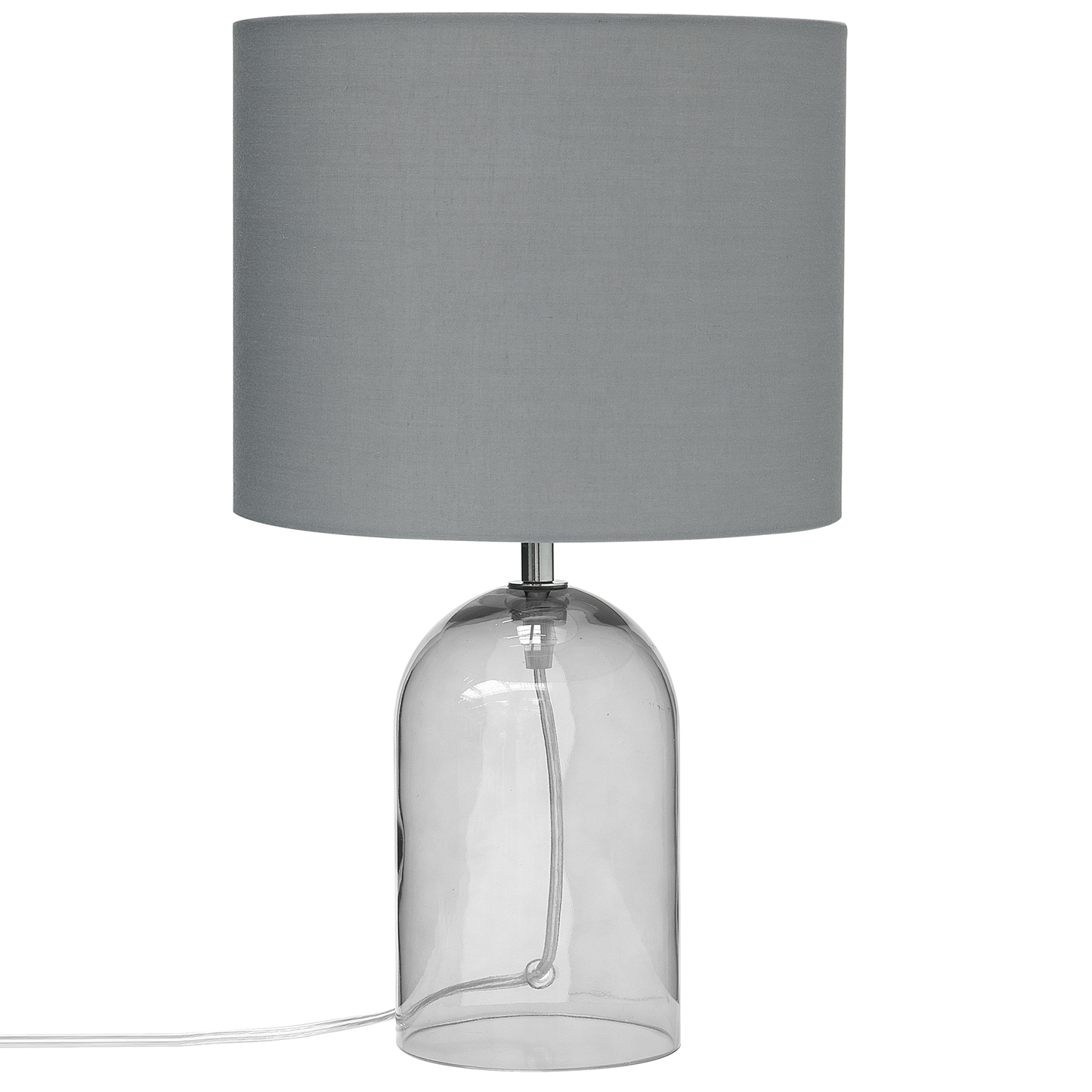 Tischleuchte DEVOLL Glas Grau
