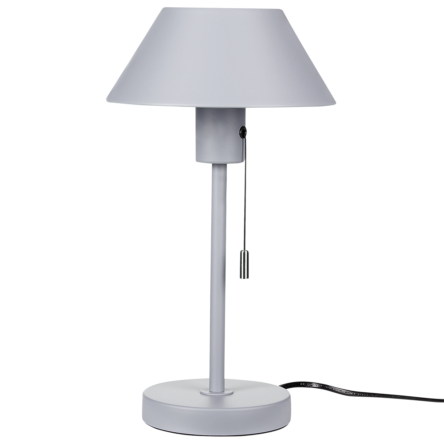 Tischleuchte CAPARO Metall Hellgrau