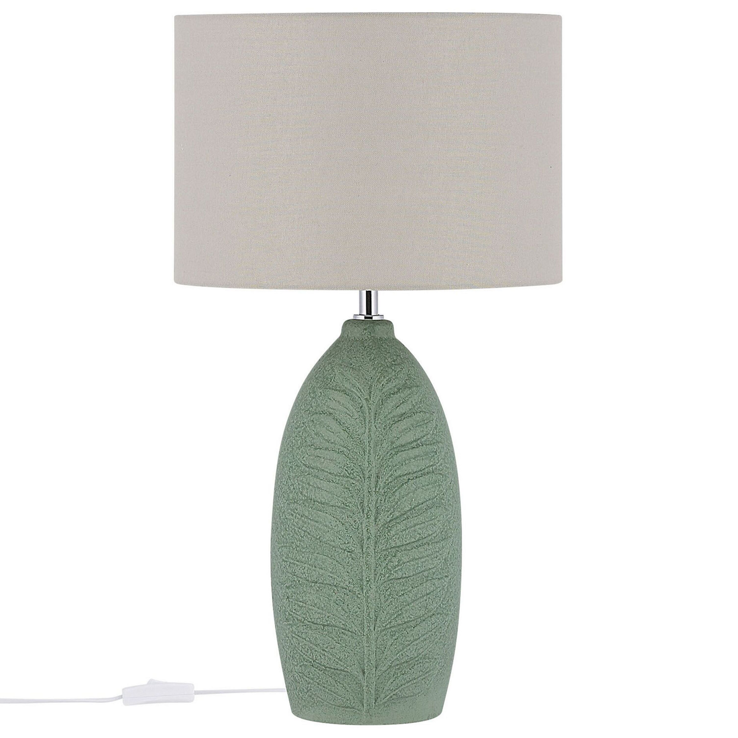 Tischlampe grün 59 cm Trommelform OHIO