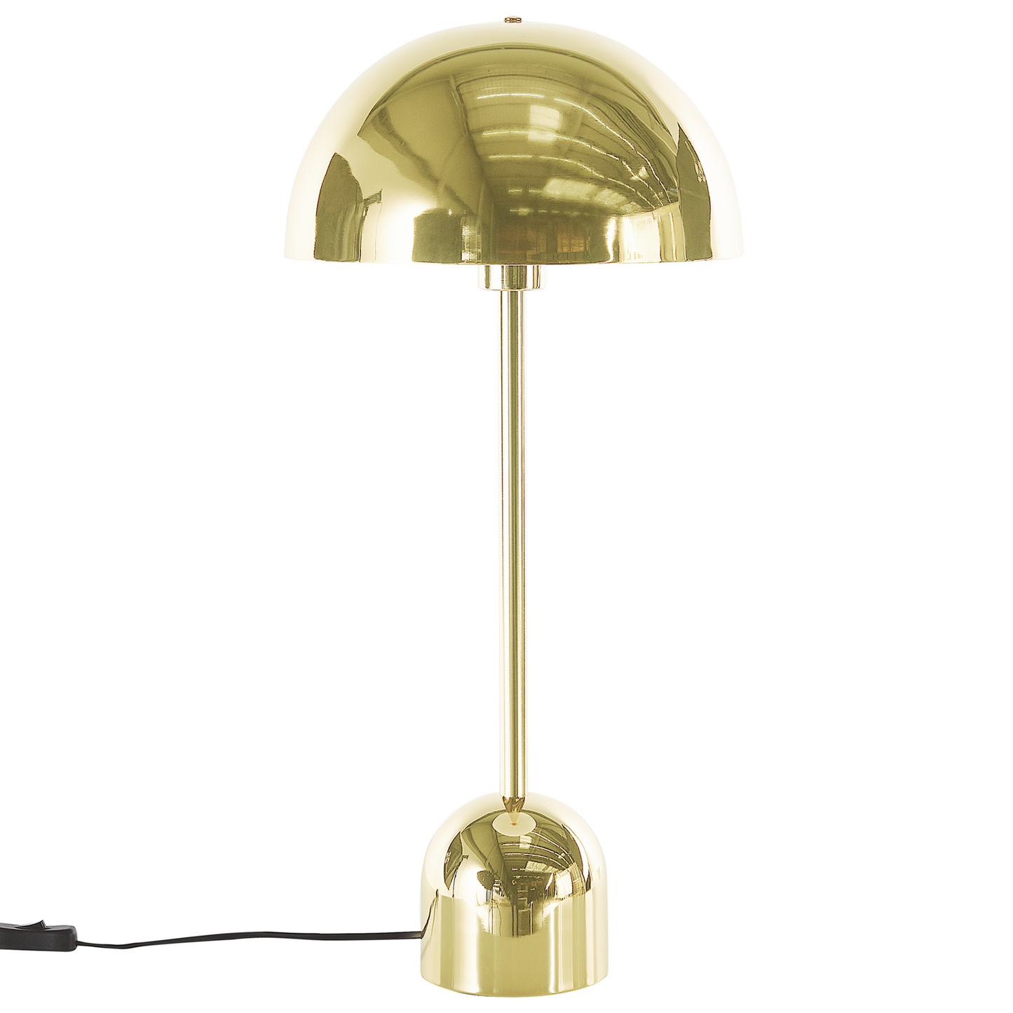 Tischlampe Metall gold glänzend 64 cm rund MACASIA