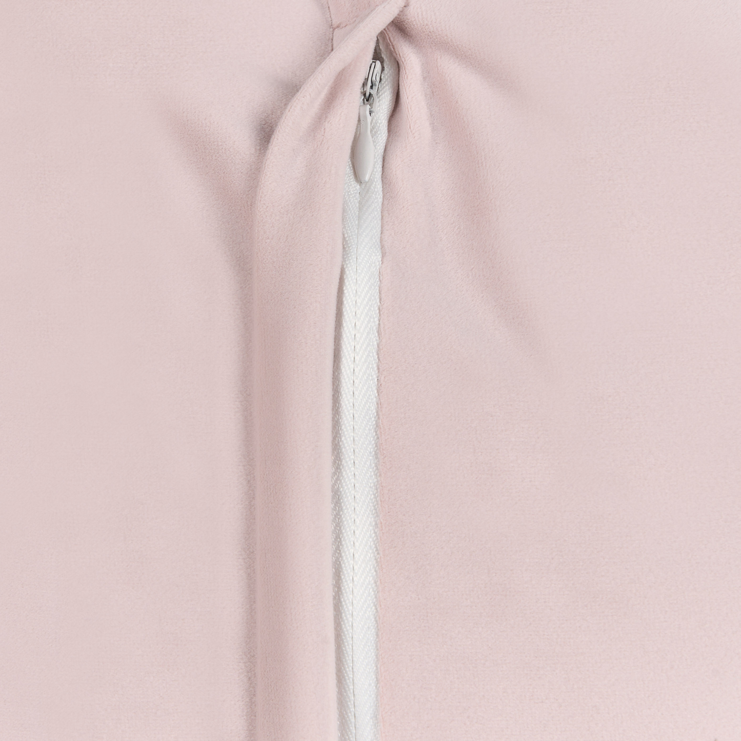 Dekokissen EUSTOMA Samtstoff 60 x 60 cm Rosa Ohne Muster