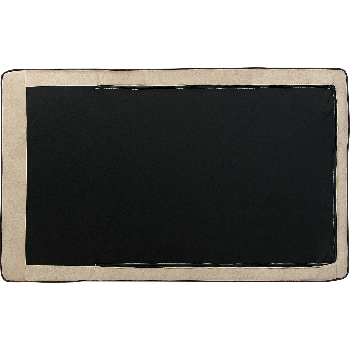 3-Sitzer Ecksofa Samtstoff beige rechtsseitig ALTAN