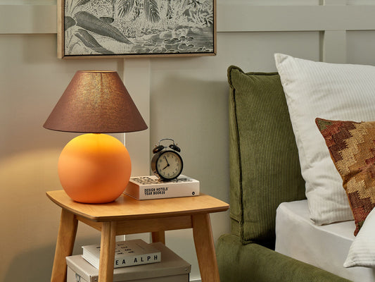 Tischleuchte LIMIA Keramik Orange