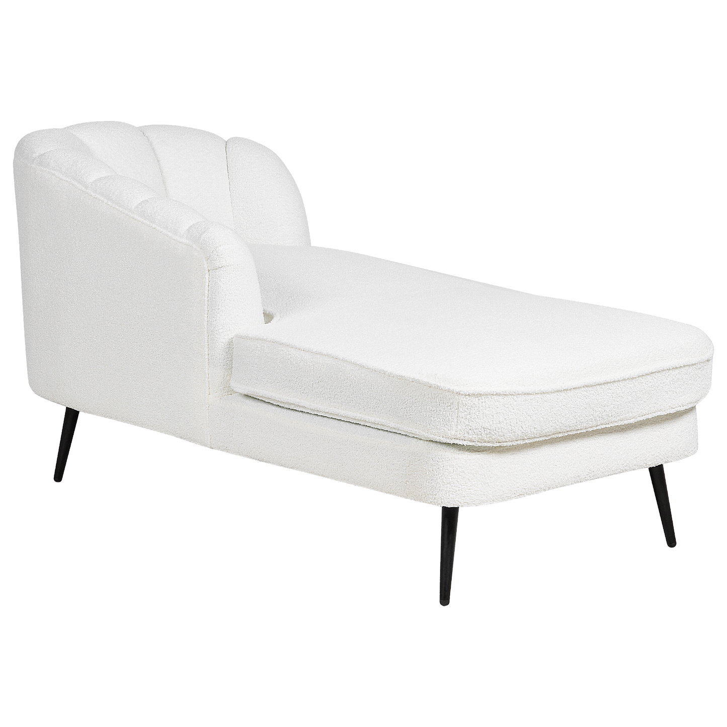 Chaiselongue Bouclé cremeweiss rechtsseitig ALLIER