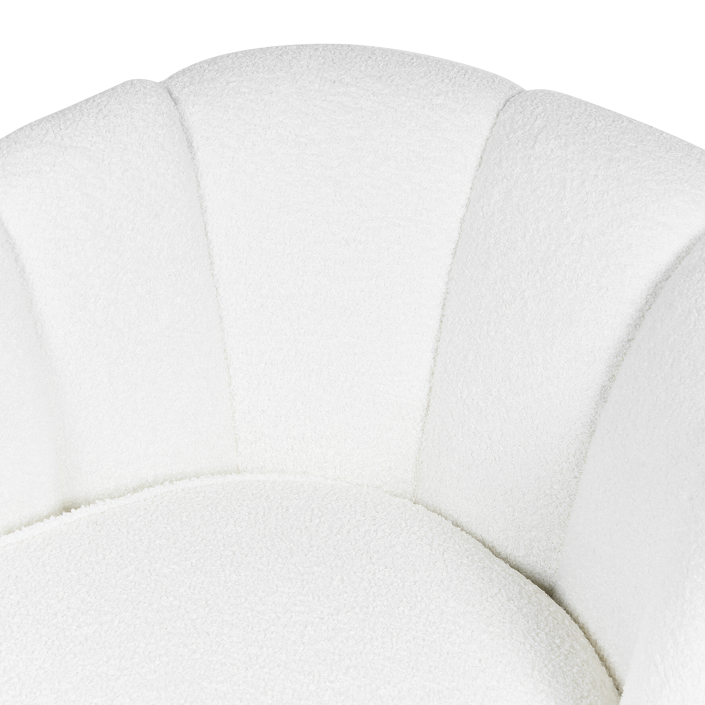 Chaiselongue Bouclé cremeweiss rechtsseitig ALLIER