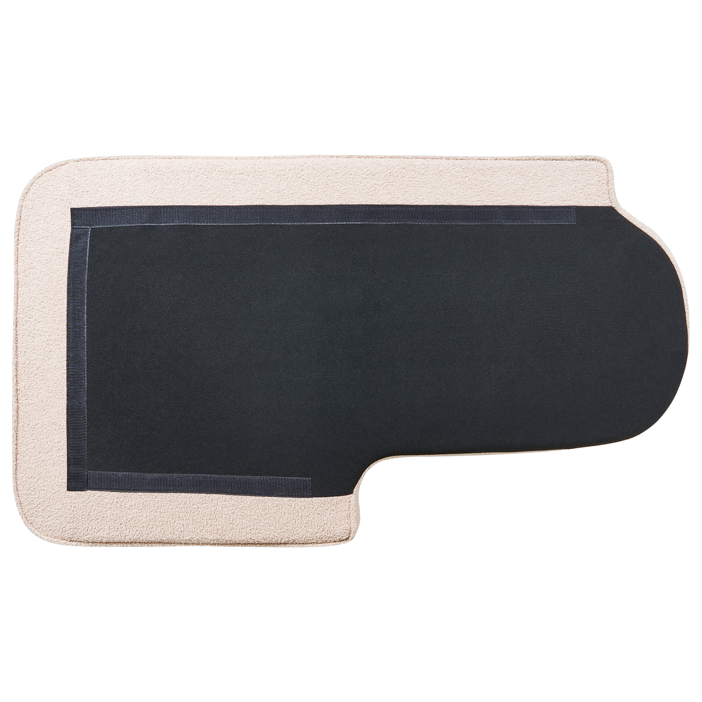 Chaiselongue Bouclé hellbeige rechtsseitig ALLIER