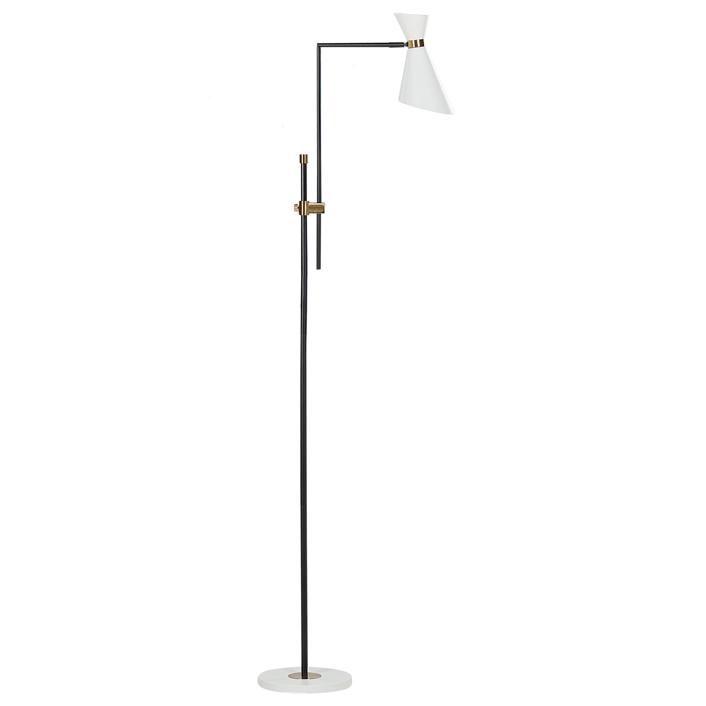 Stehlampe MELAWI Metall Weiss