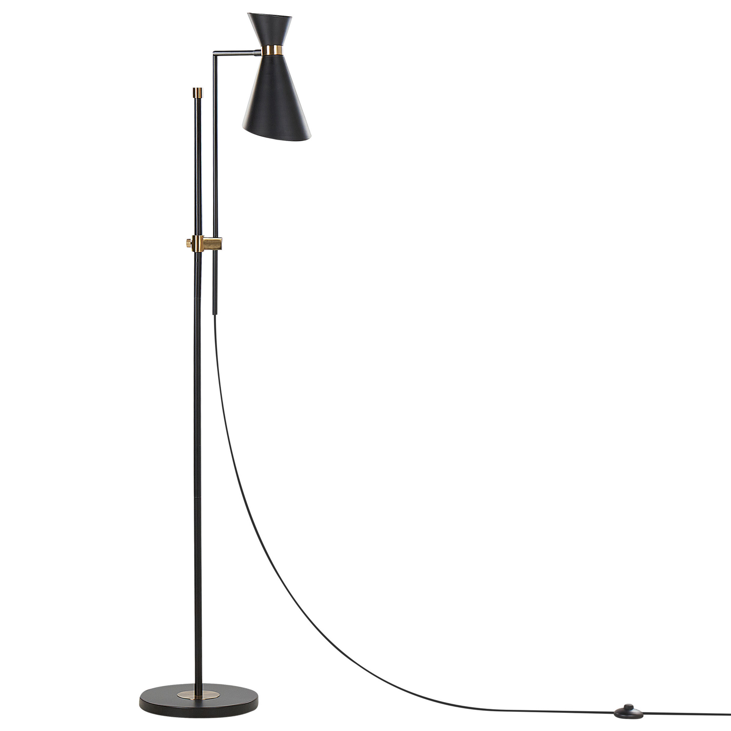 Stehlampe MELAWI Metall Schwarz
