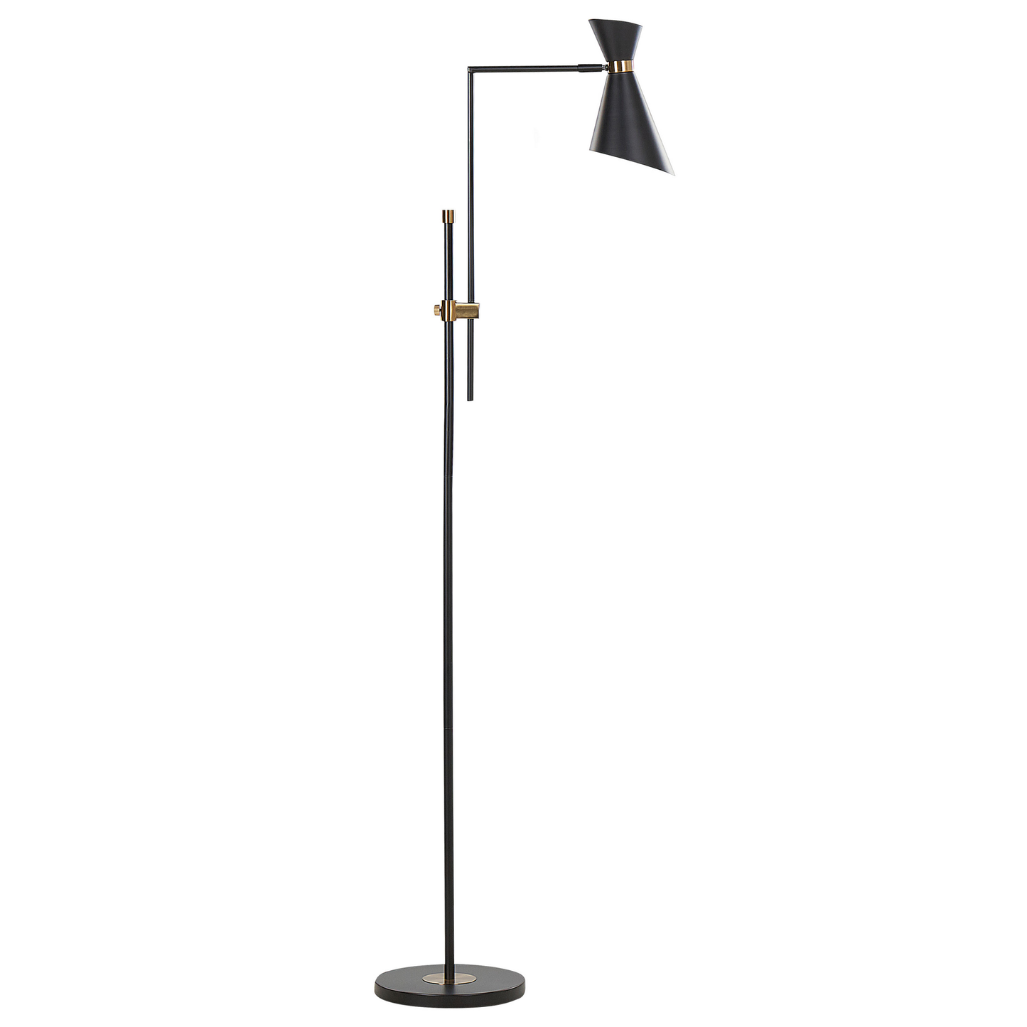 Stehlampe MELAWI Metall Schwarz