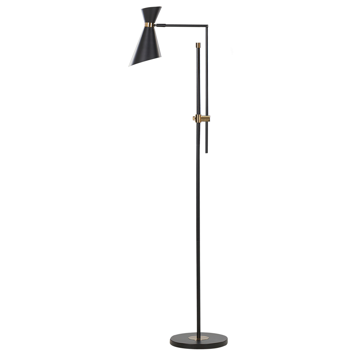 Stehlampe MELAWI Metall Schwarz