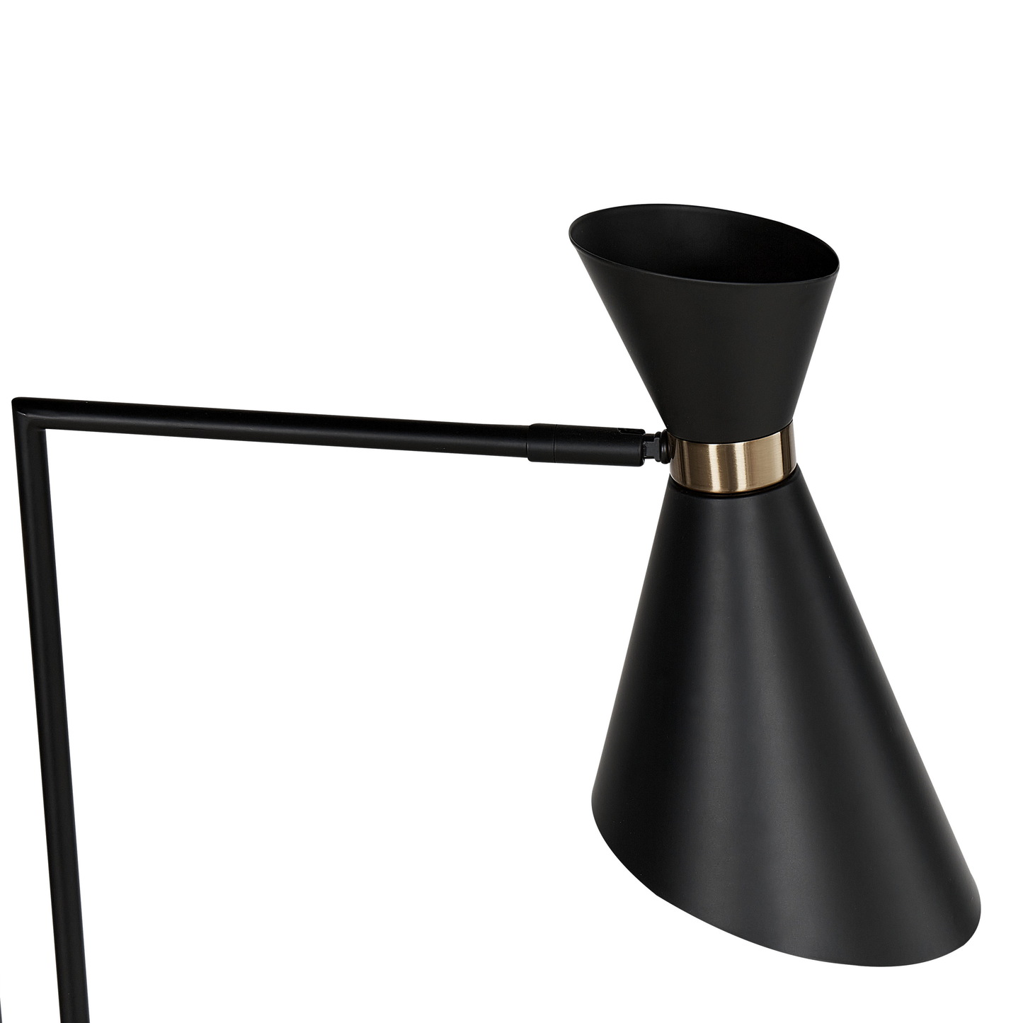 Stehlampe MELAWI Metall Schwarz