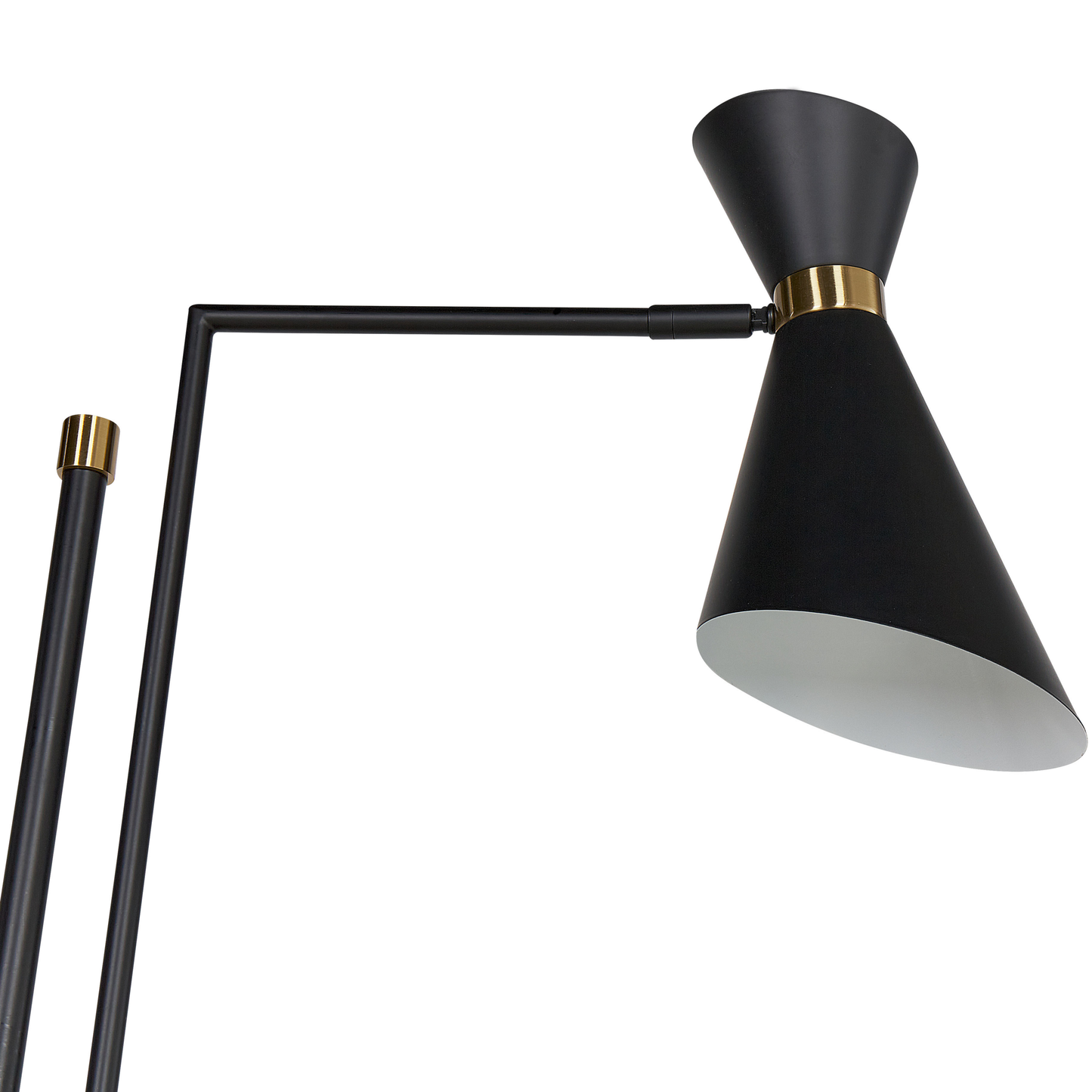 Stehlampe MELAWI Metall Schwarz