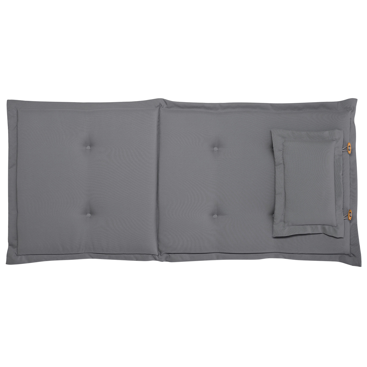 Set mit 2 Stühlen und Sitzkissen AMANTEA Akazienholz Grau