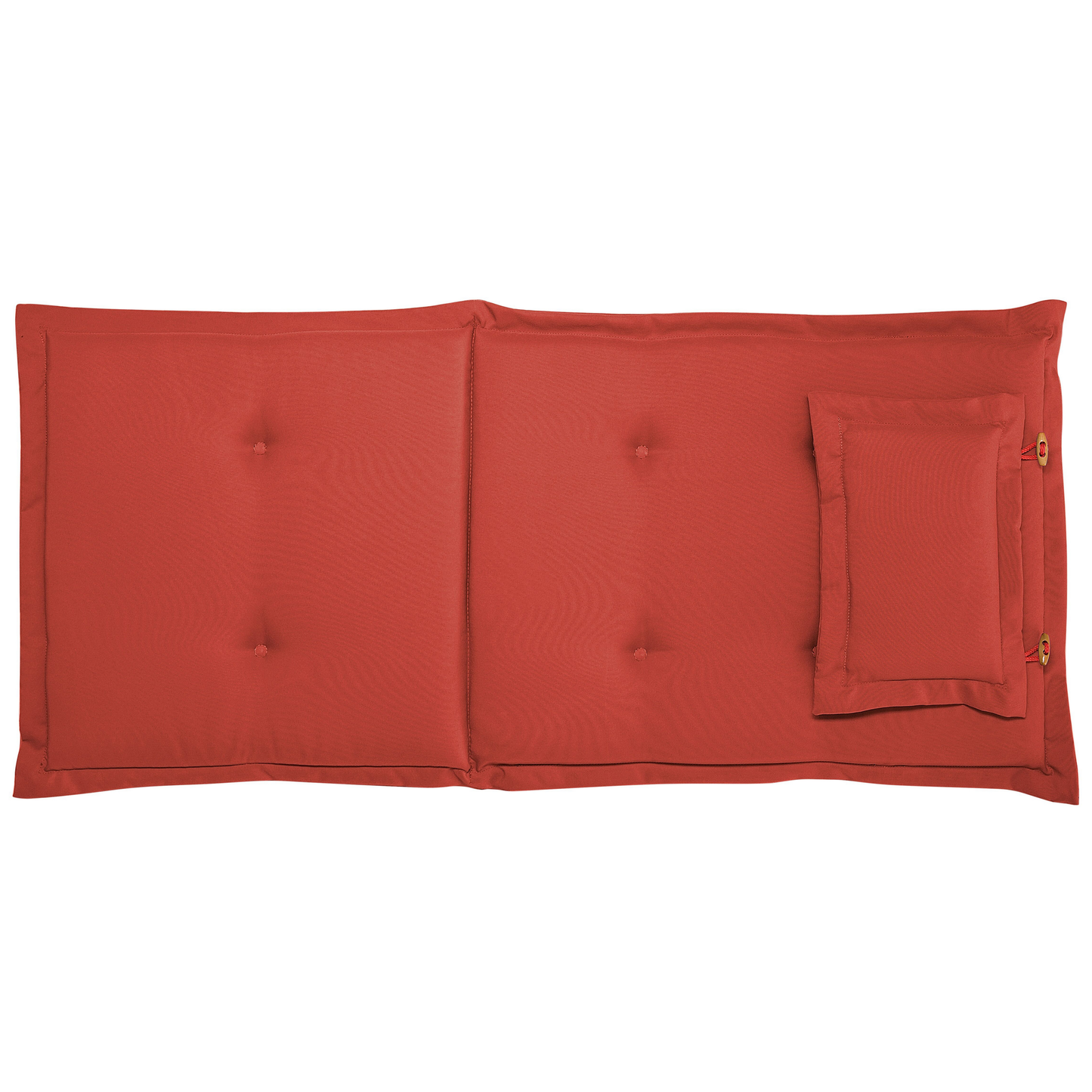 Set mit 6 Stühlen und Sitzkissen AMANTEA Akazienholz Rot