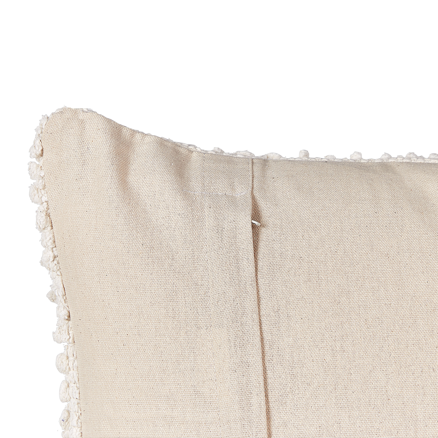 Dekokissen JOARA Baumwolle 50 x 50 cm Hellbeige Ohne Muster