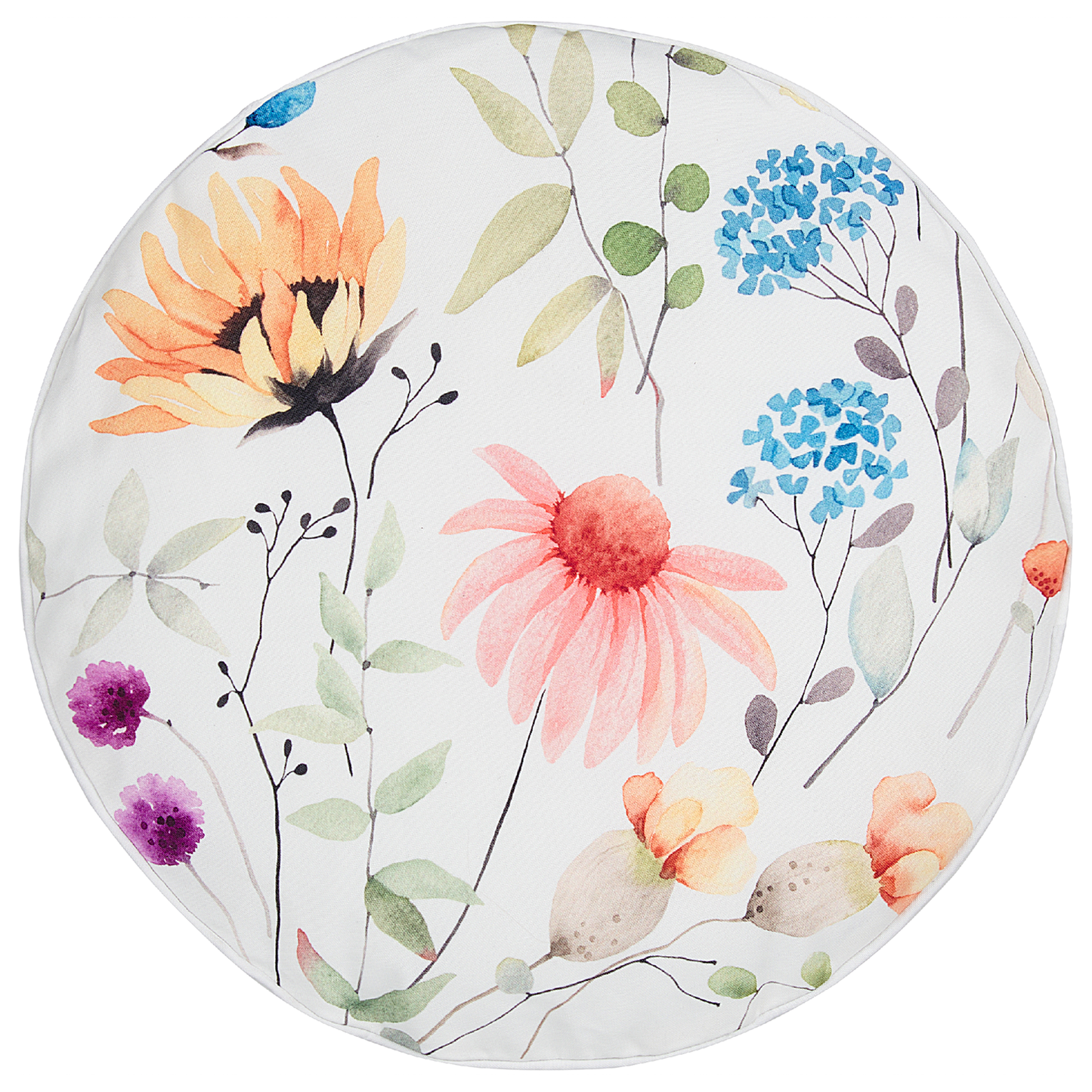 Gartenkissen 2er Set MONESI Blumenmuster 40 x 40 cm Bunt