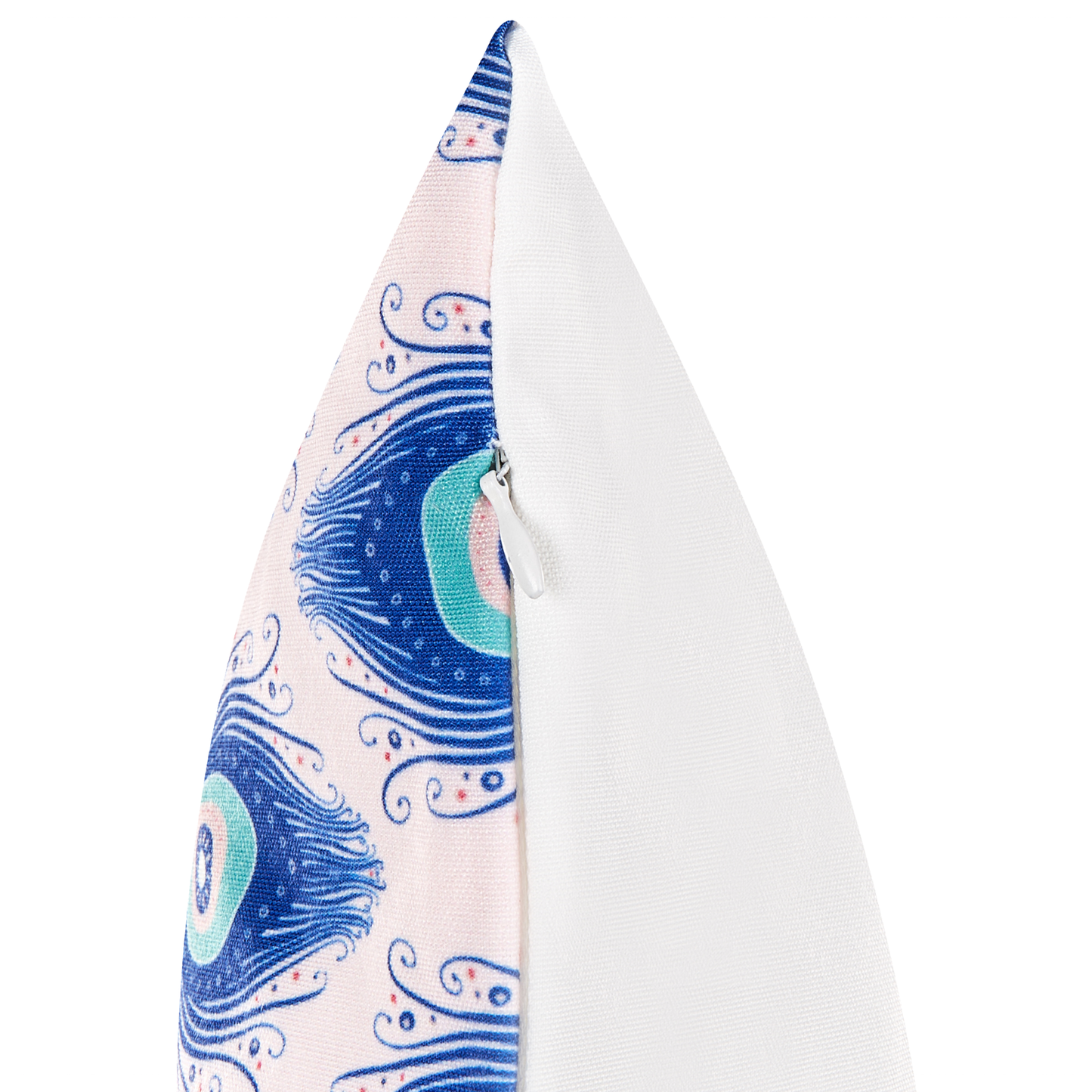 Gartenkissen 2er Set CERIANA Tiermuster 45 x 45 cm Blau