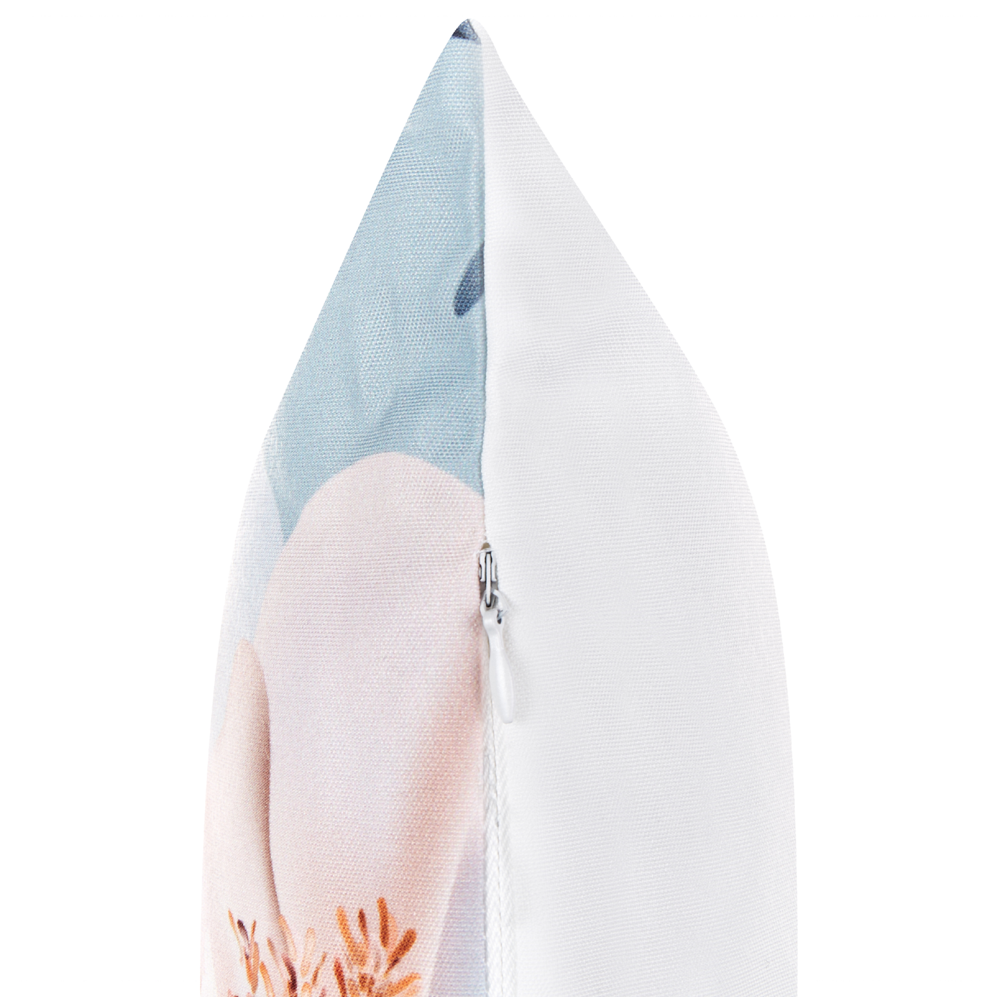 Gartenkissen 2er Set APRICALE Blumenmuster 40 x 60 cm Blau