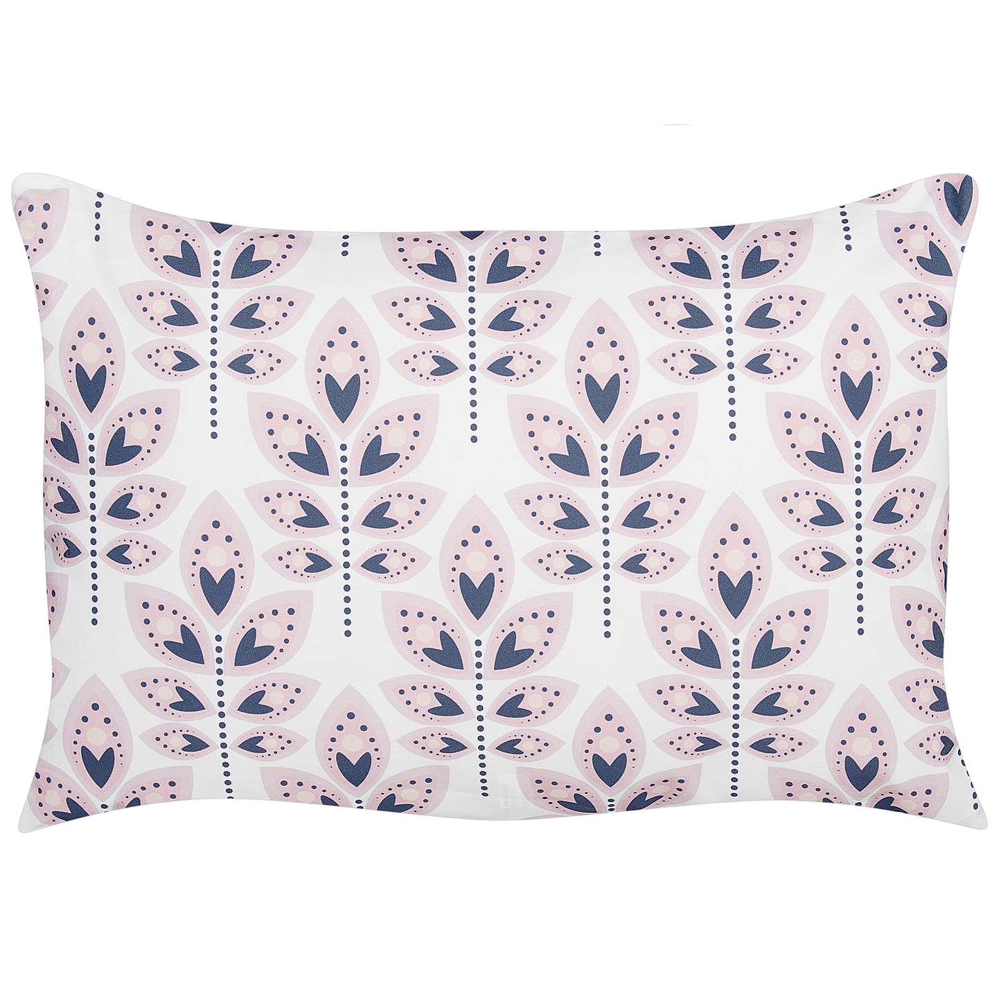 Gartenkissen 2er Set TORRETTA Pflanzenmuster 40 x 60 cm Creme