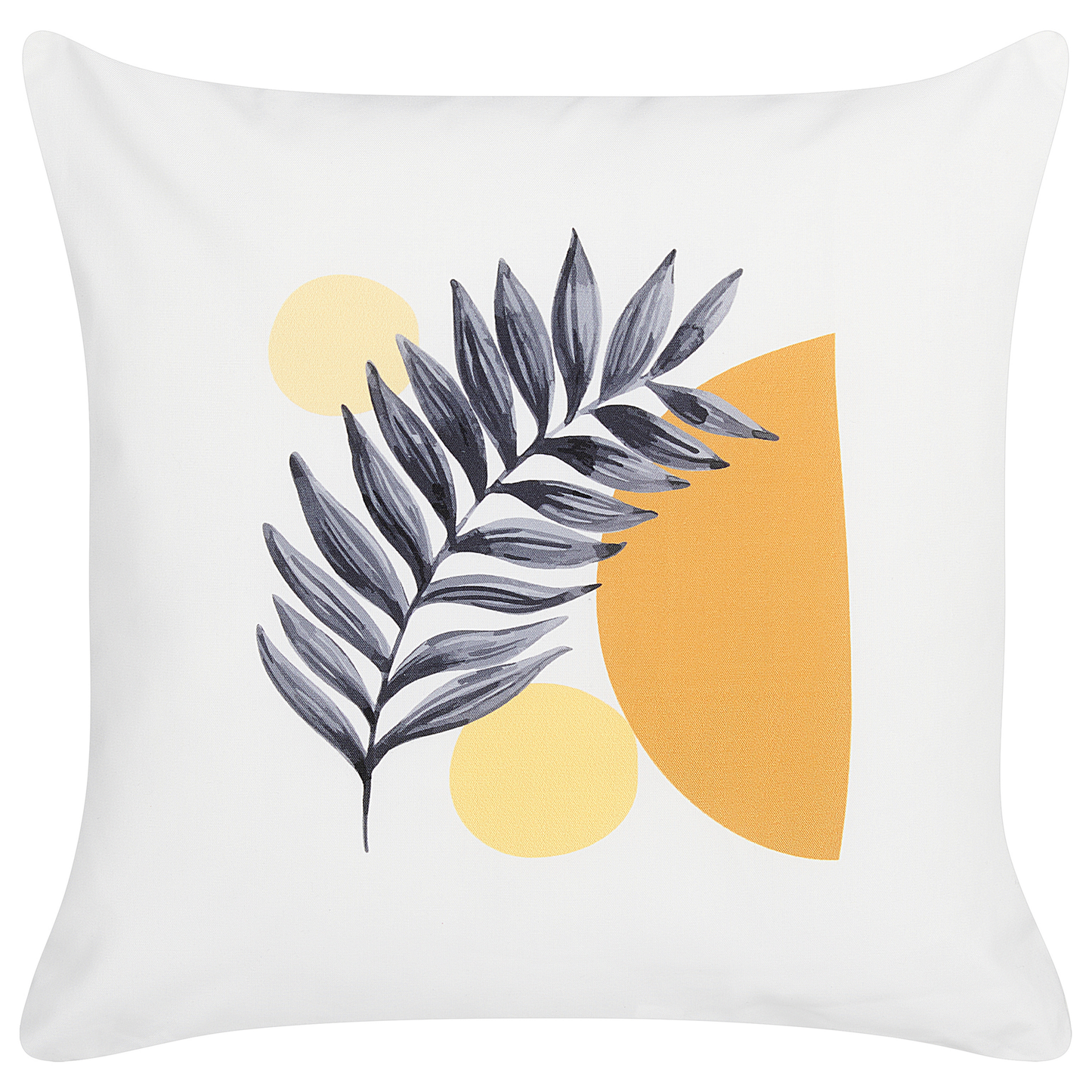 Gartenkissen 2er Set VIOZENE Pflanzenmuster 45 x 45 cm Weiss