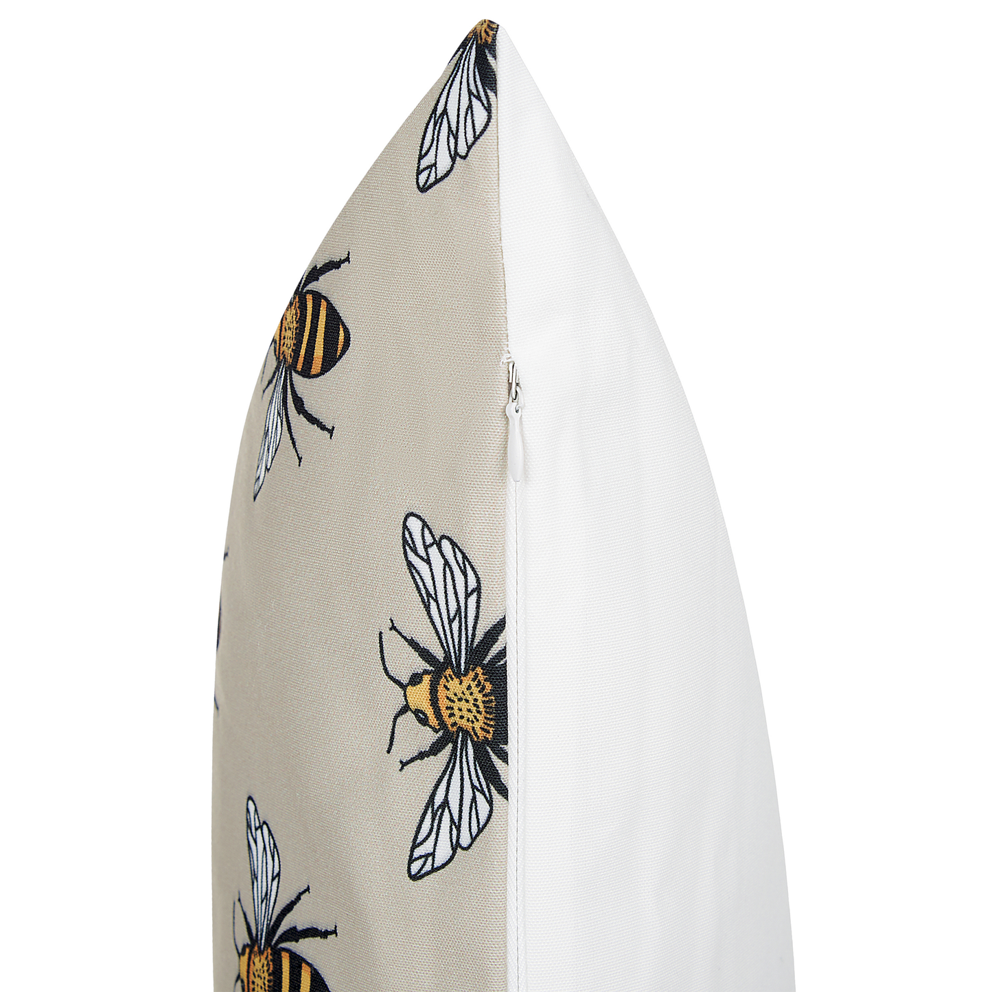 Gartenkissen 2er Set CANNETO Tiermuster 45 x 45 cm Beige