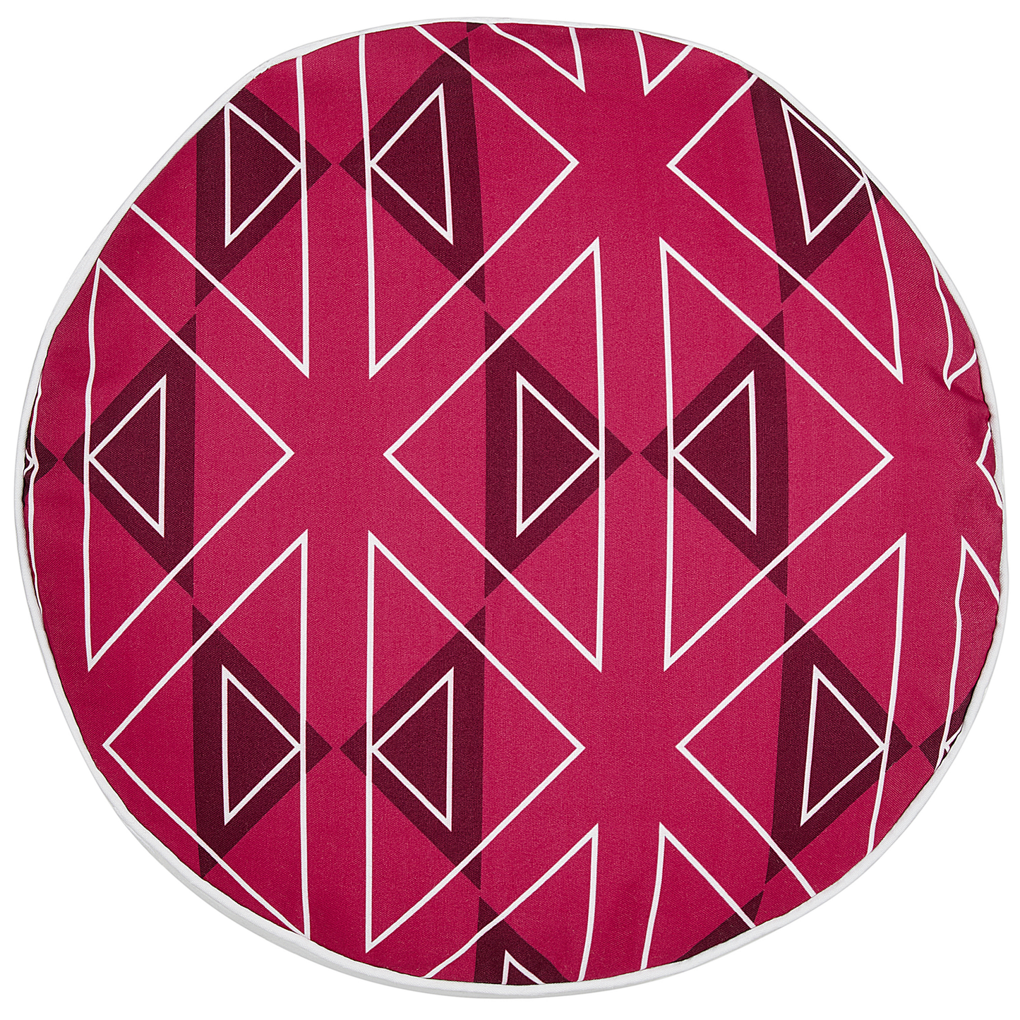 Gartenkissen 2er Set MEZZANO Geometrisches Muster 40 x 40 cm Rosa
