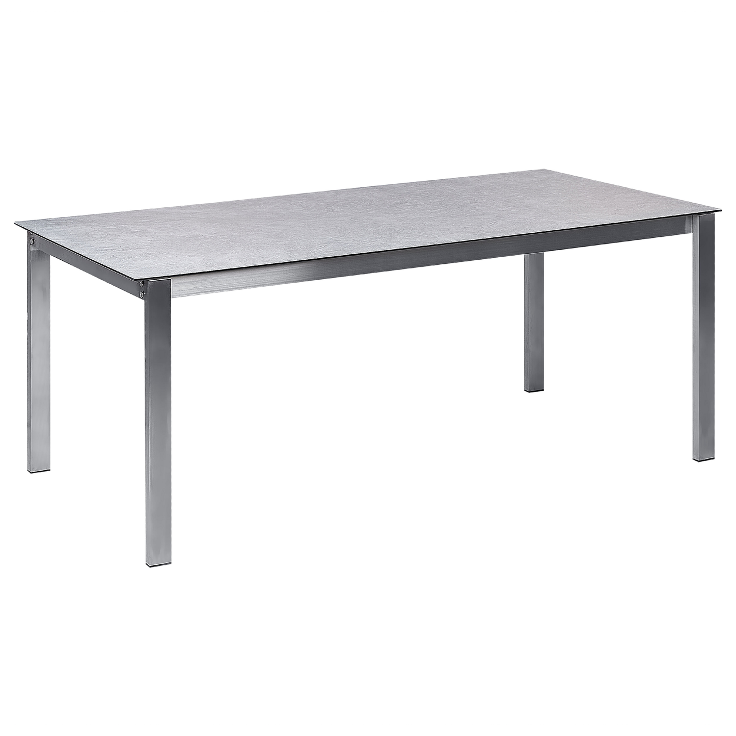 Gartenmöbel Set 6-Sitzer COSOLETO/GROSSETO Sicherheitsglas Marmor Optik Grau
