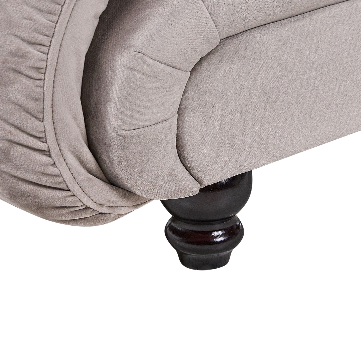 Chaiselongue taupe rechtsseitig LORMONT