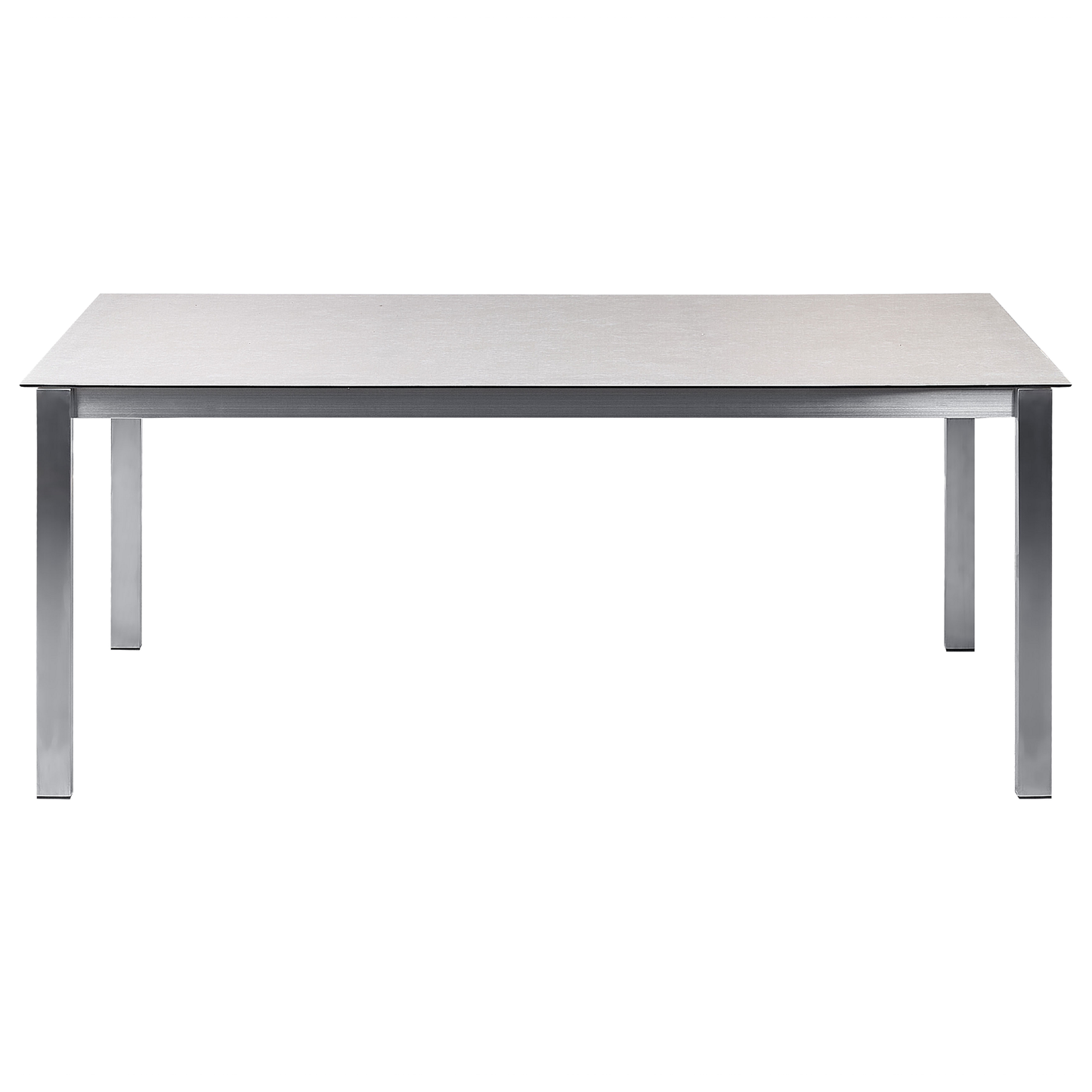 Gartentisch COSOLETO 180 cm 90 cm Glas Weiss