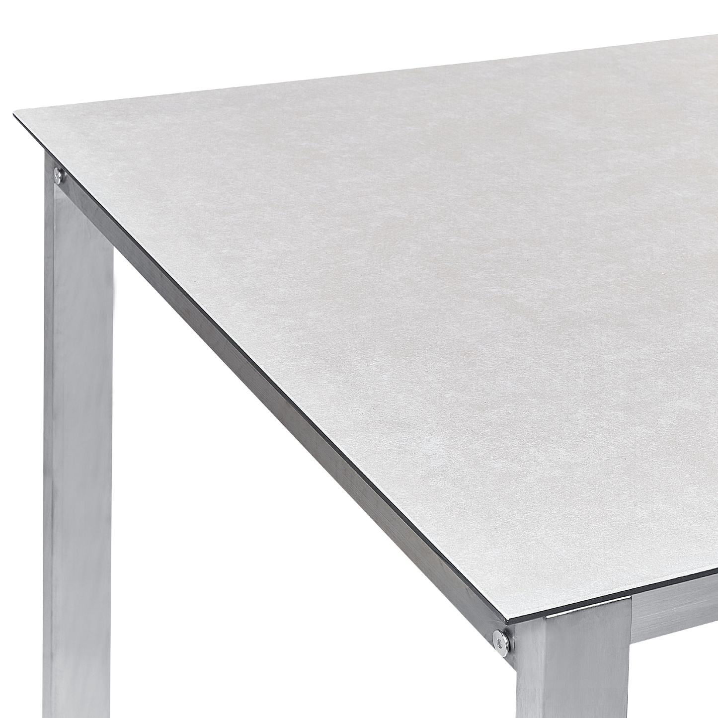 Gartentisch COSOLETO 180 cm 90 cm Glas Weiss