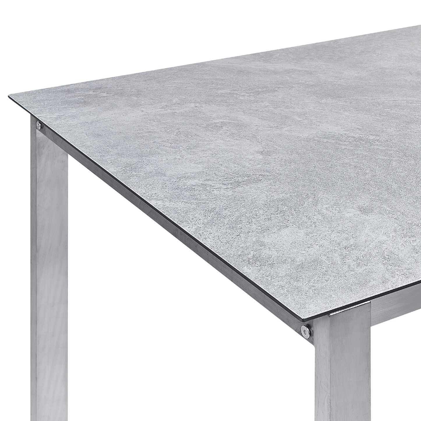 Gartentisch COSOLETO 180 cm 90 cm Glas Grau