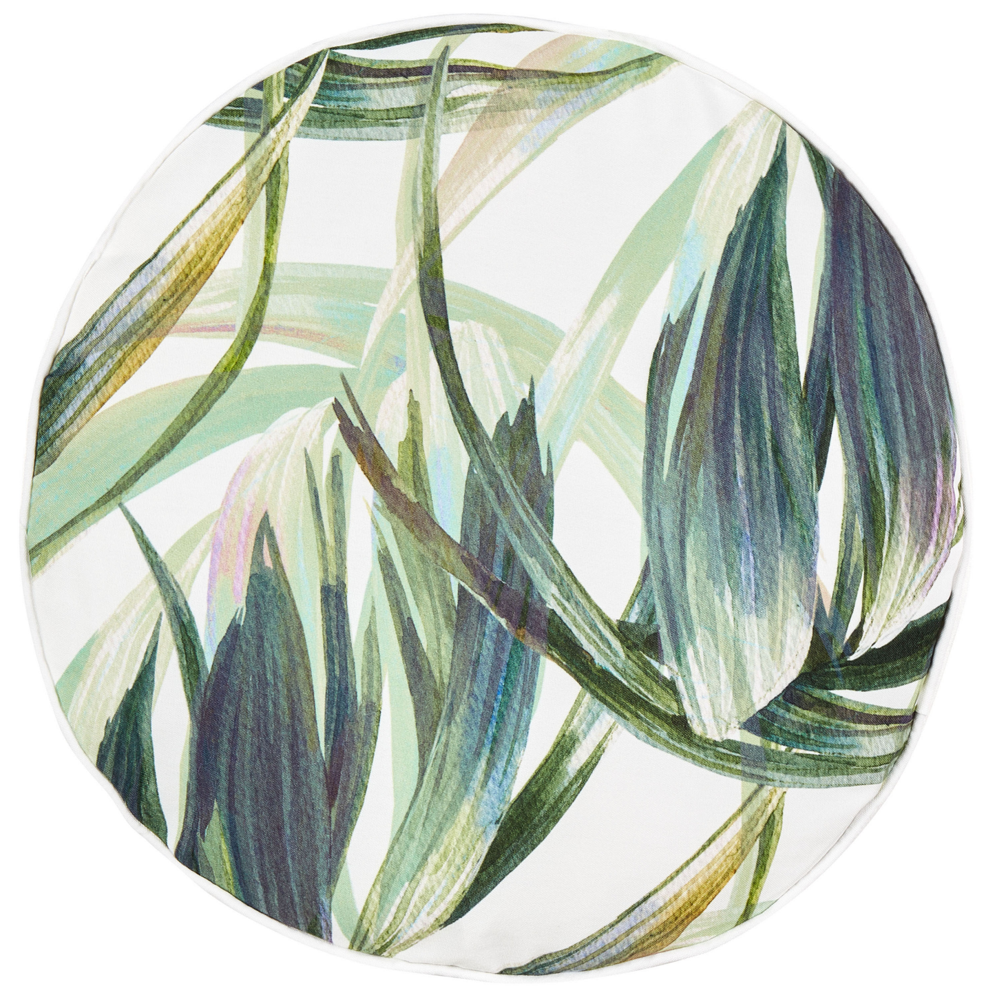 Gartenkissen 2er Set CALDERINA Pflanzenmuster 40 x 40 cm Grün