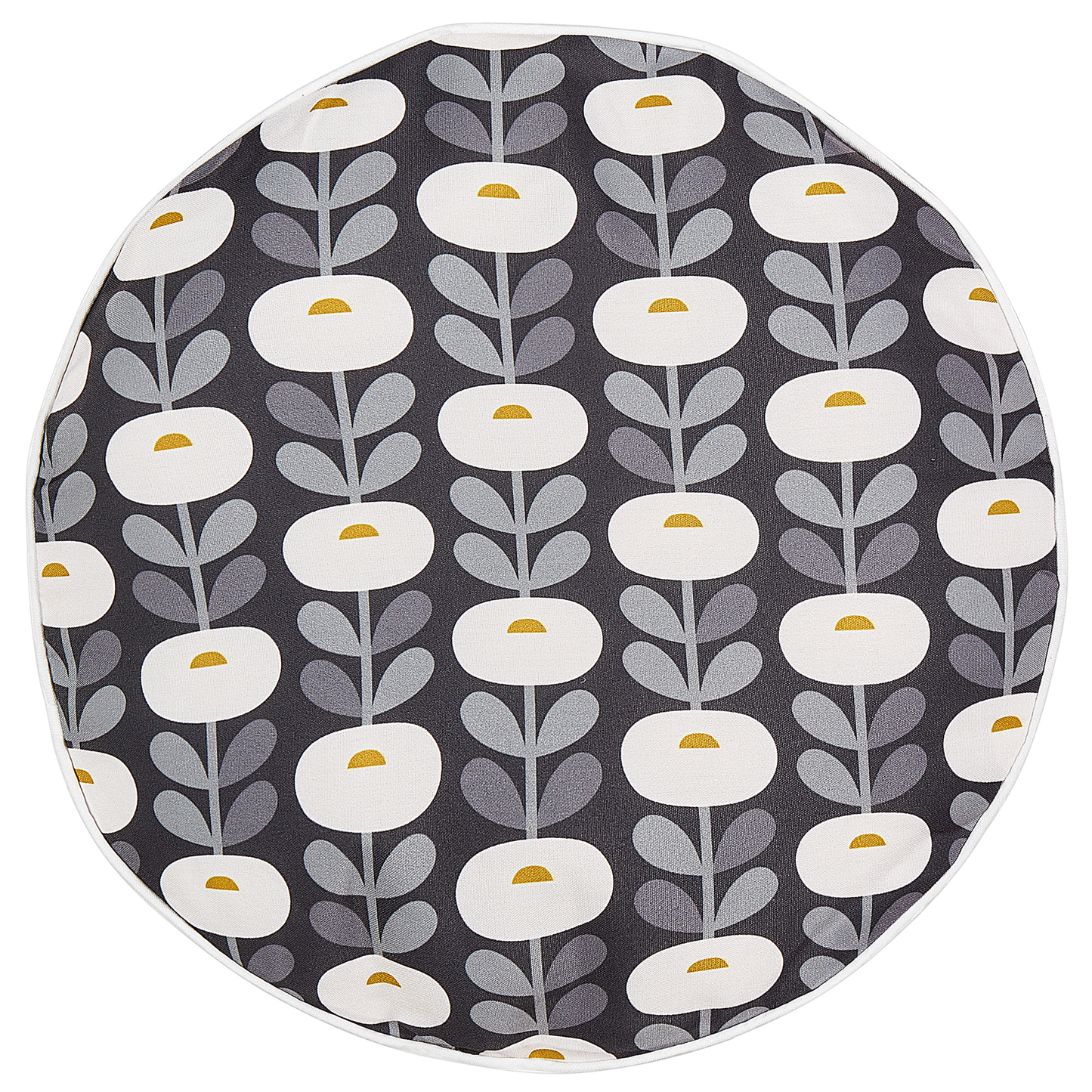 Gartenkissen 2er Set VALSORDA Geometrisches Muster 40 x 40 cm Grau