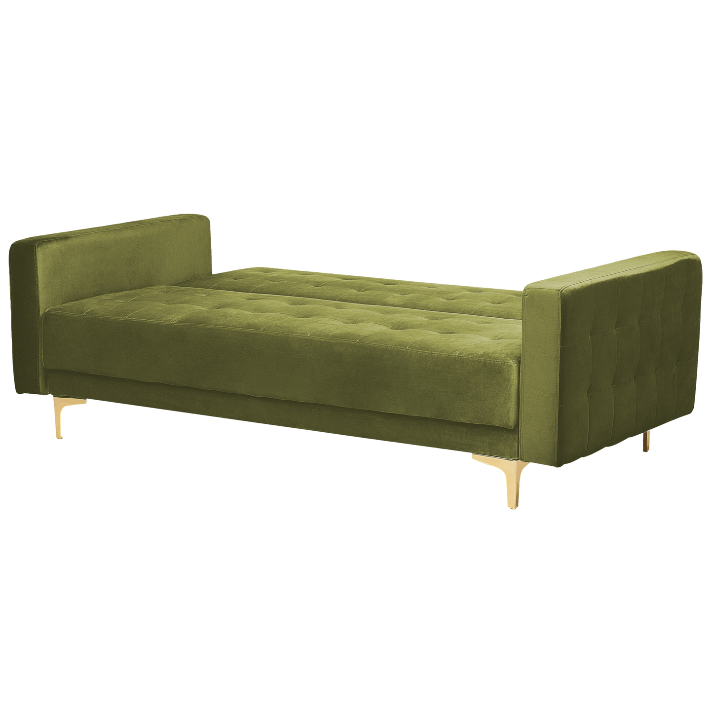 Sofa Set Samtstoff grün 5-Sitzer ABERDEEN