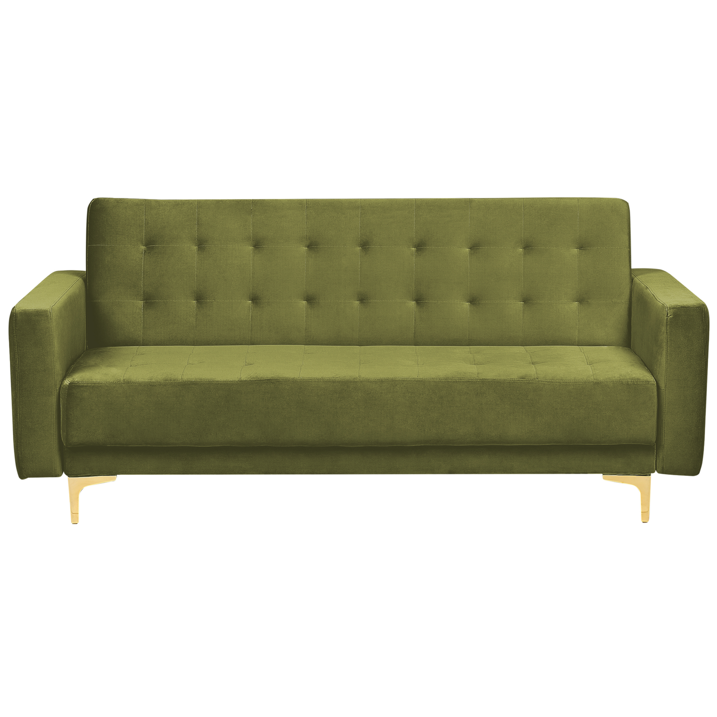 Sofa Set Samtstoff grün 5-Sitzer ABERDEEN