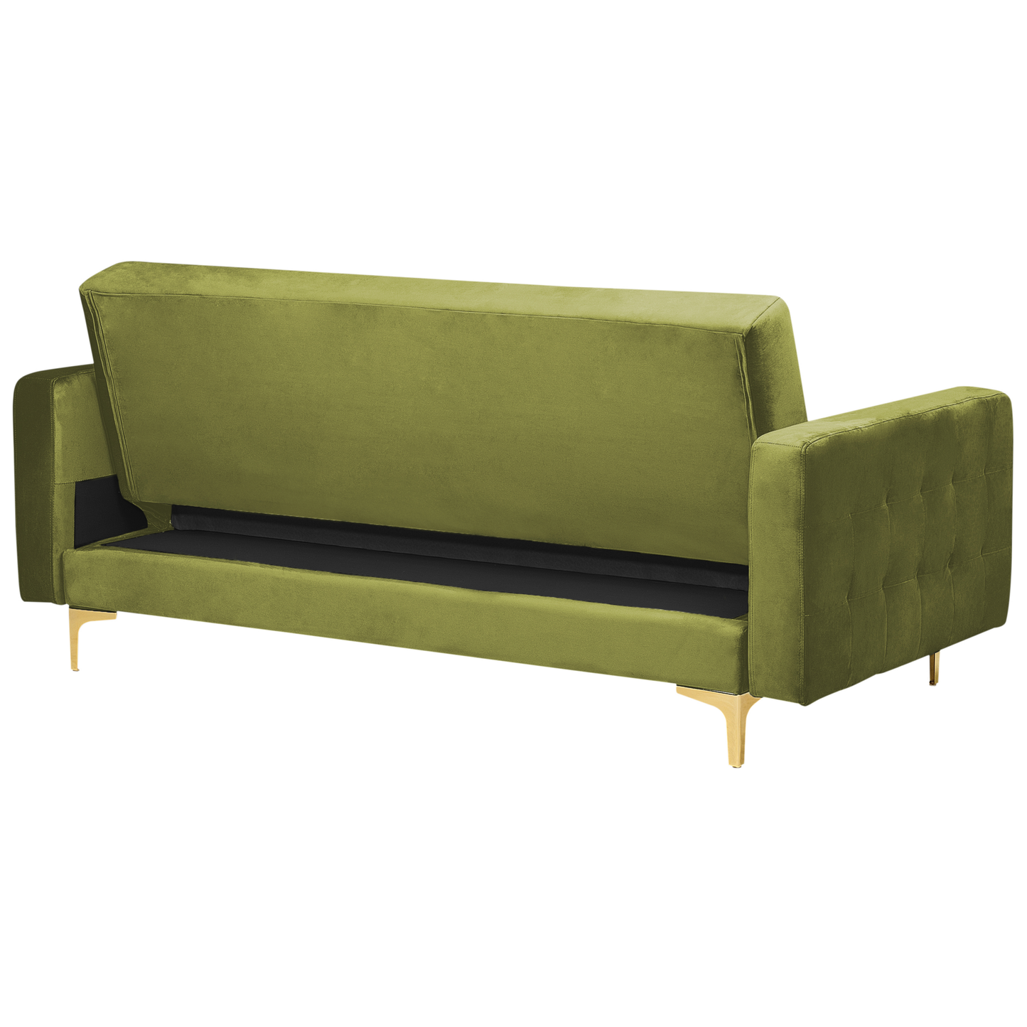 Sofa Set Samtstoff grün 5-Sitzer ABERDEEN