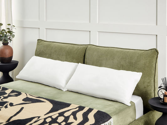 Kopfkissen 2er Set Polyester hoch 40 x 80 cm TRIGLAV