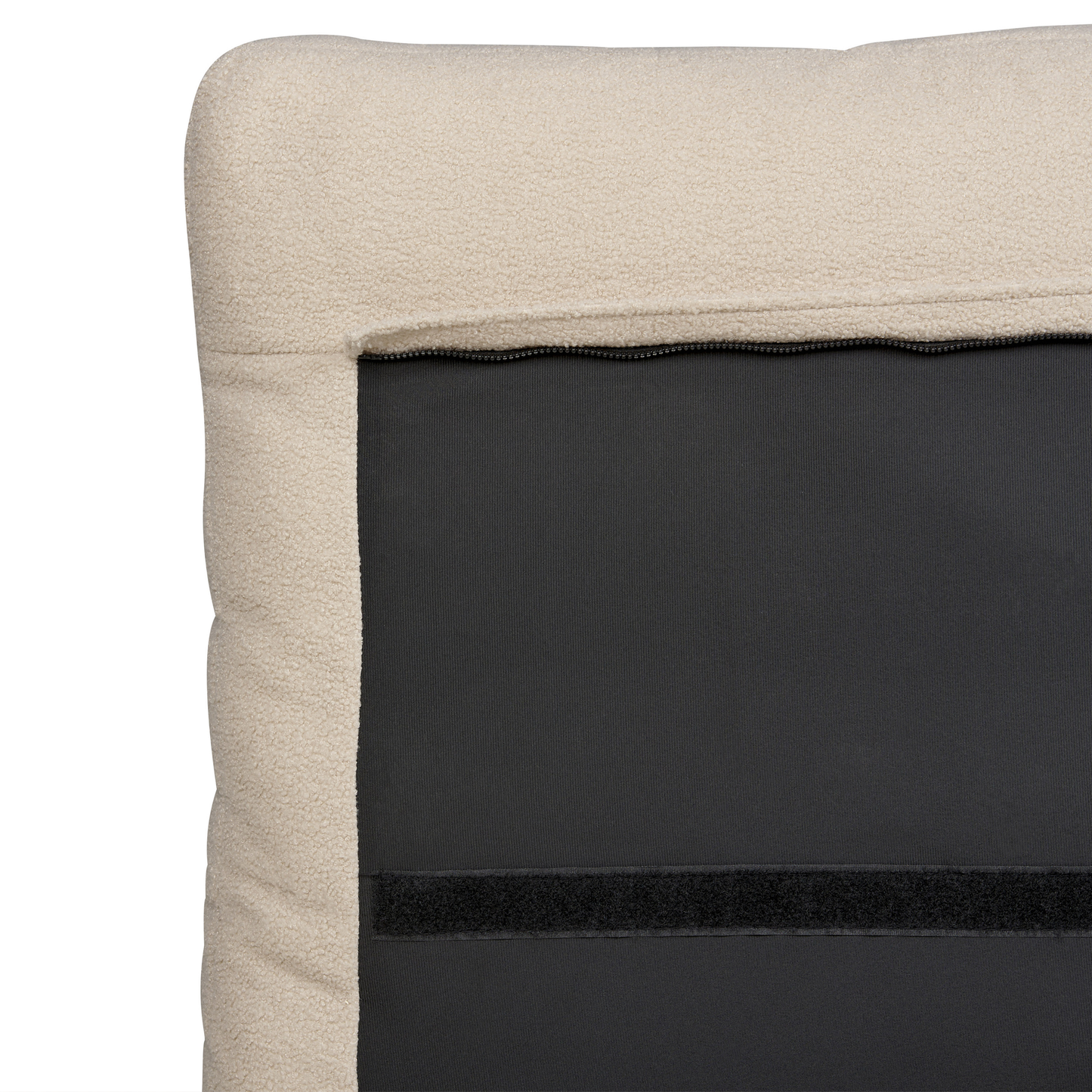 Bett mit Lattenrost Bouclé MELLE 180 x 200 cm Beige