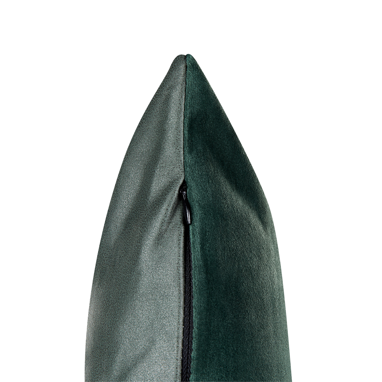 Dekokissen 2er Set BICOCCA Samtstoff 45 x 45 cm Dunkelgrün Weihnachtsmotiv