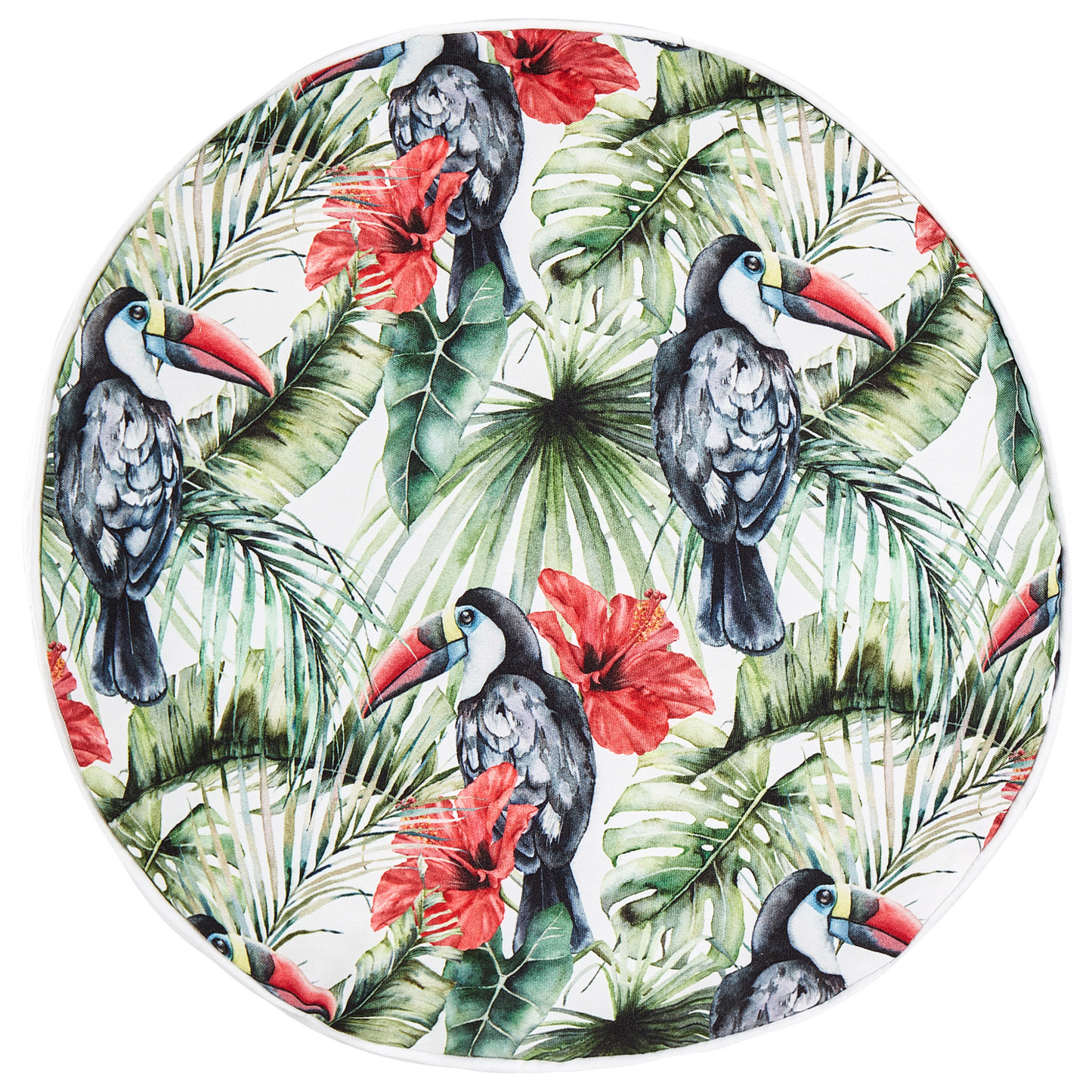 Gartenkissen 2er Set MALLARE Tiermuster 40 x 40 cm Grün