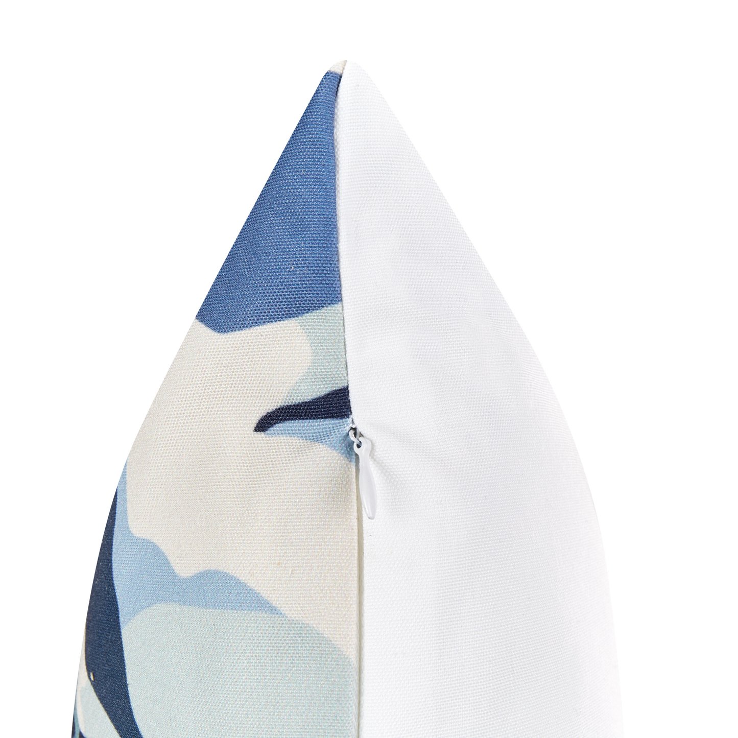 Gartenkissen 2er Set VEGLINO Pflanzenmuster 40 x 60 cm Blau
