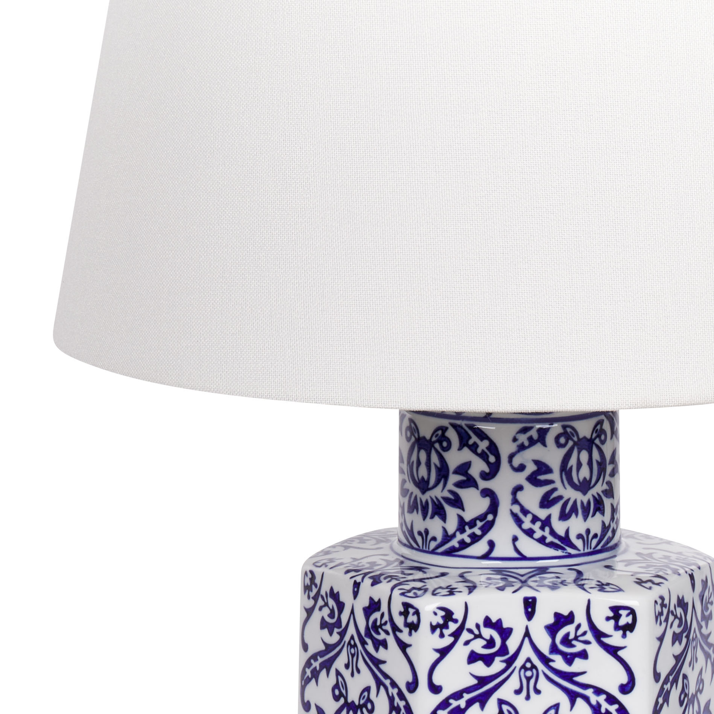 Tischleuchte MARCELIN Porzellan Blau